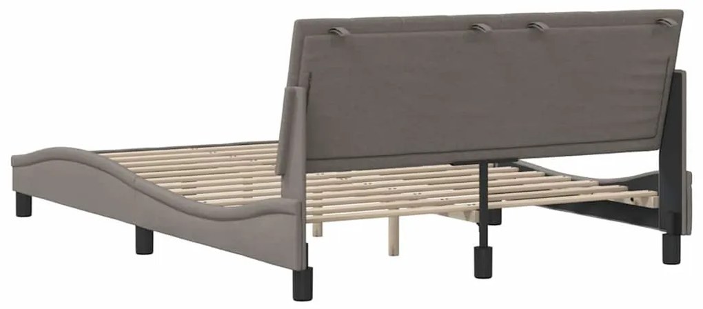 tópszínű szövet ágykeret matrac nélkül Hanko 140 x 190 cm