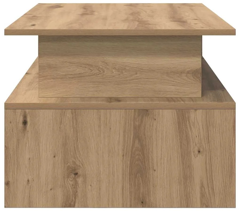 Dohányzóasztal kézműves tölgy 90 x 55 x 42.5 cm Faanyag
