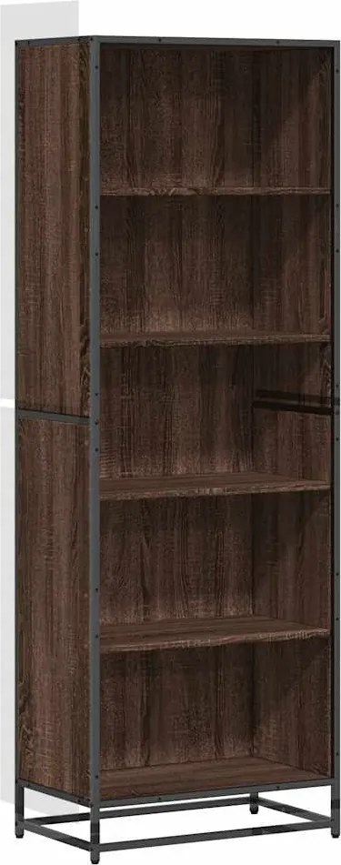 vidaXL barna tölgy színű szerelt fa könyvszekrény 60 x 35 x 170,5 cm