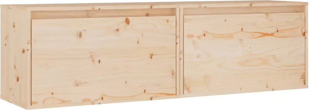 vidaXL 2 darab tömör fenyőfa faliszekrény 60 x 30 x 35 cm