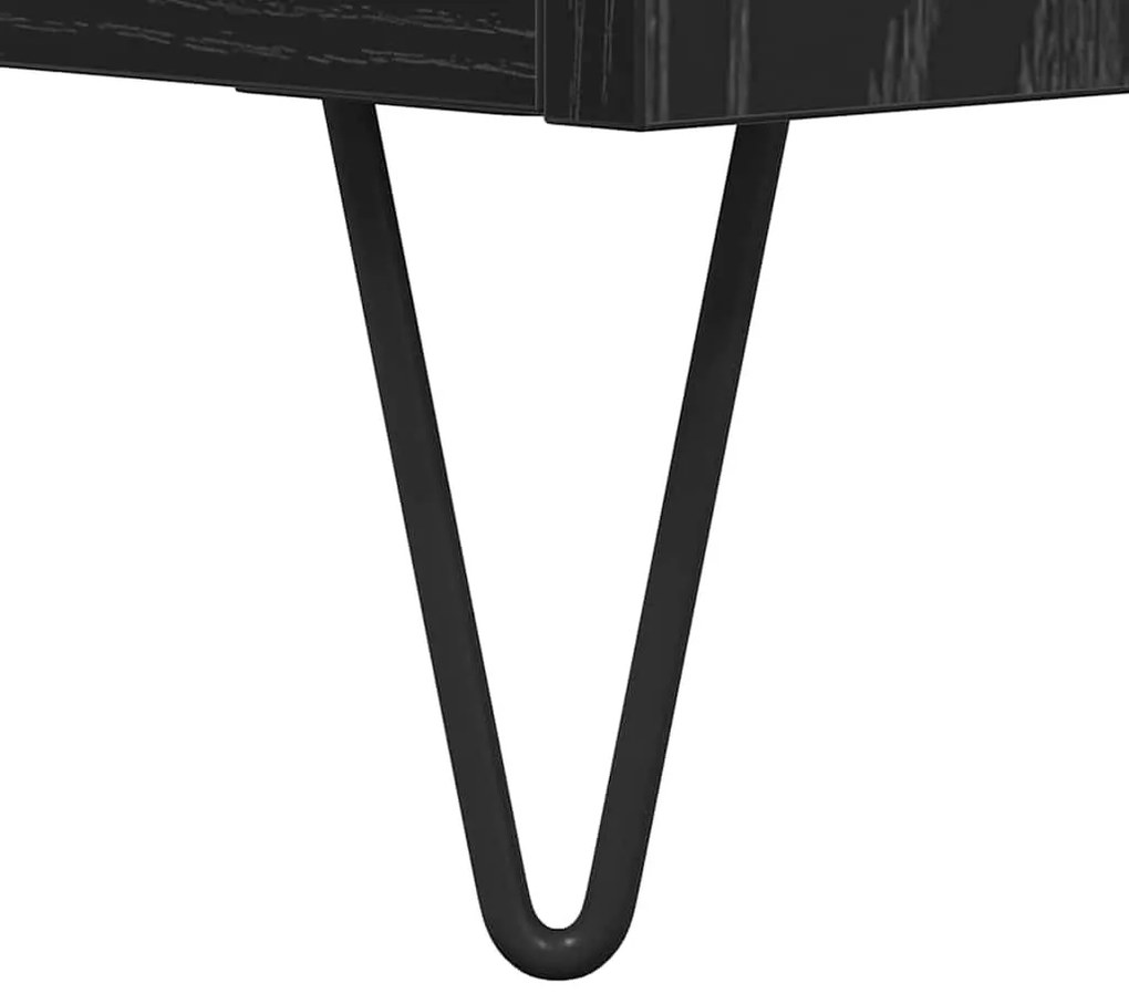 Széf fiókkal Fekete tölgy 40 x 35 x 70 cm Műszaki fa és vas