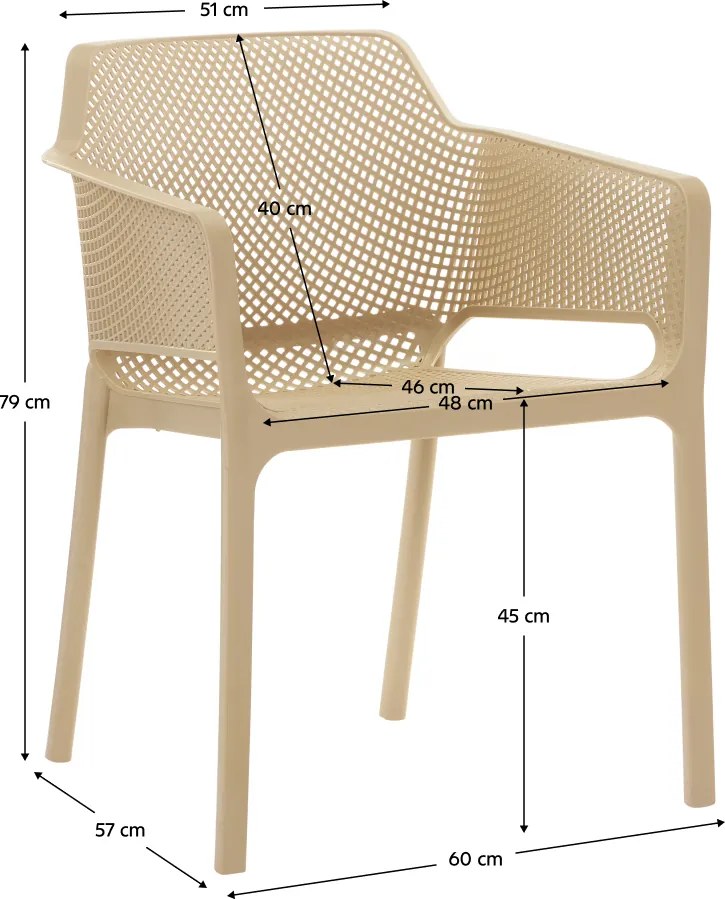 Rakásolható szék, szürkésbarna Taupe, LAVTON