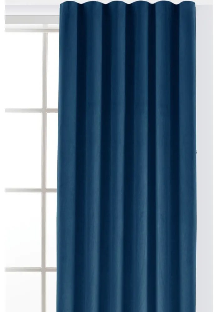 Kék bársony dimout (részleges sötétítő) függöny 140x300 cm Velto – Filumi