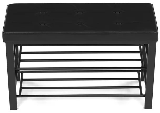 Fekete Fém Cipős Szekrény. ABO-W2012 BK