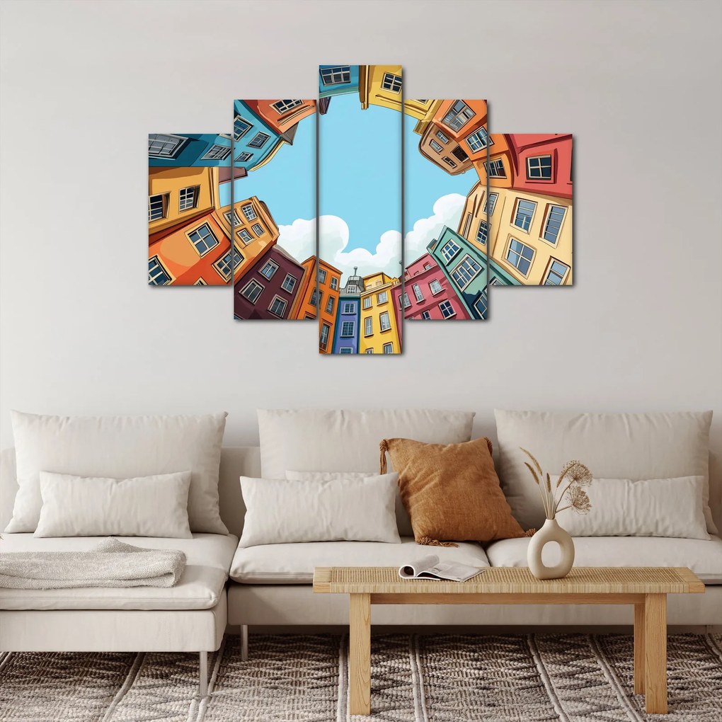 Kép - Házak között (150x105 cm)