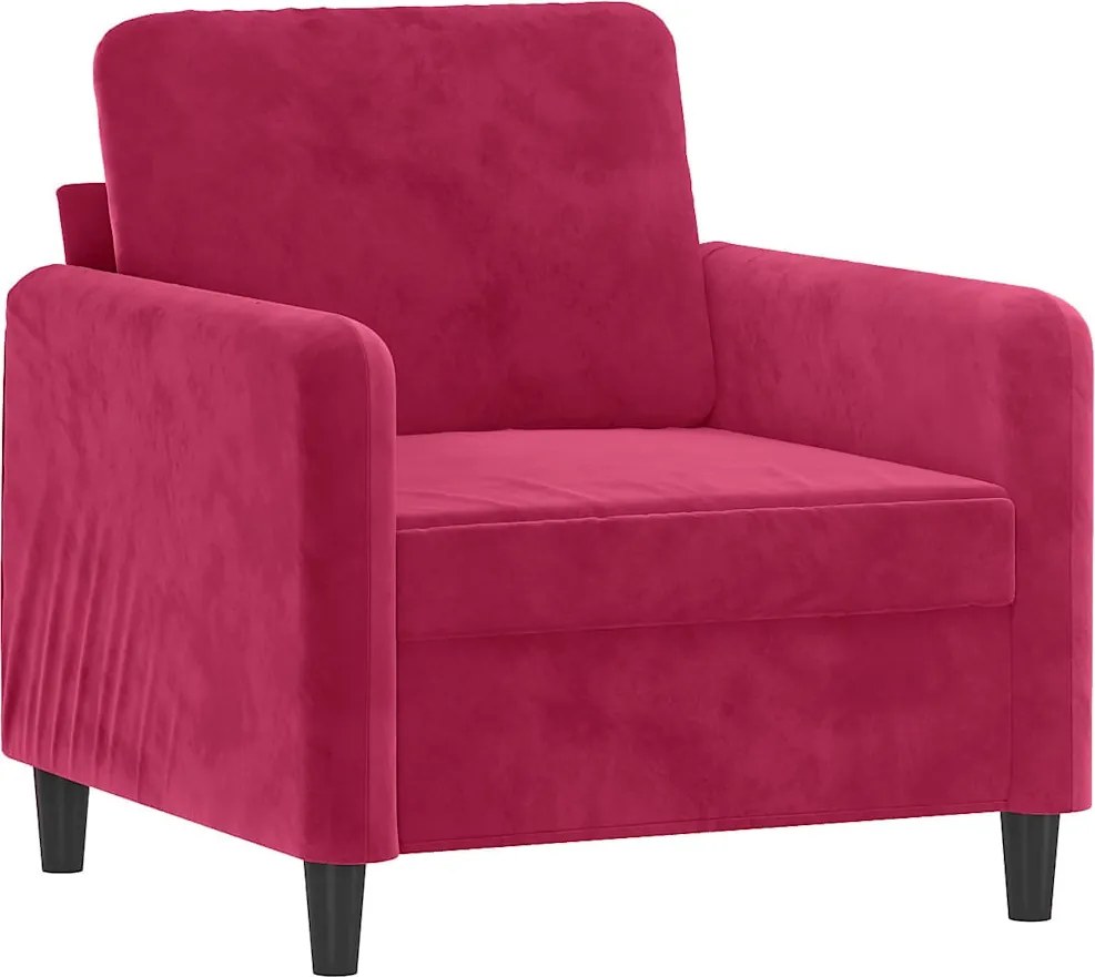 vidaXL bordó bársony kanapéfotel 60 cm
