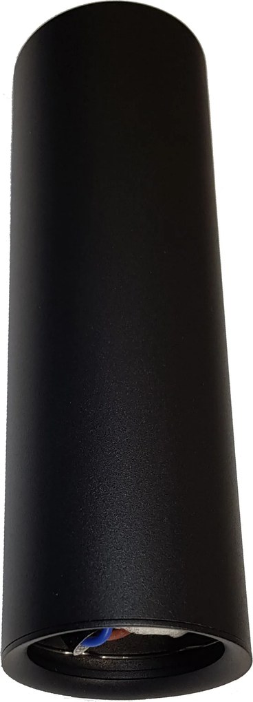 Falra Szerelhető Lámpatest fi60 Spot Tuba 17cm Led GU10 fekete