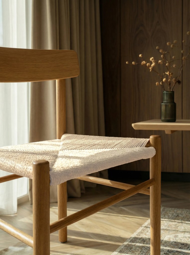 MAZZONI EXPORT LIAM Kraft Zsinór/váz Természetes Tölgy - FONOTT FA SZÉK NAPPALIBA ÉTKEZŐBE KONYHÁBA MODERN CLASSIC BOHO