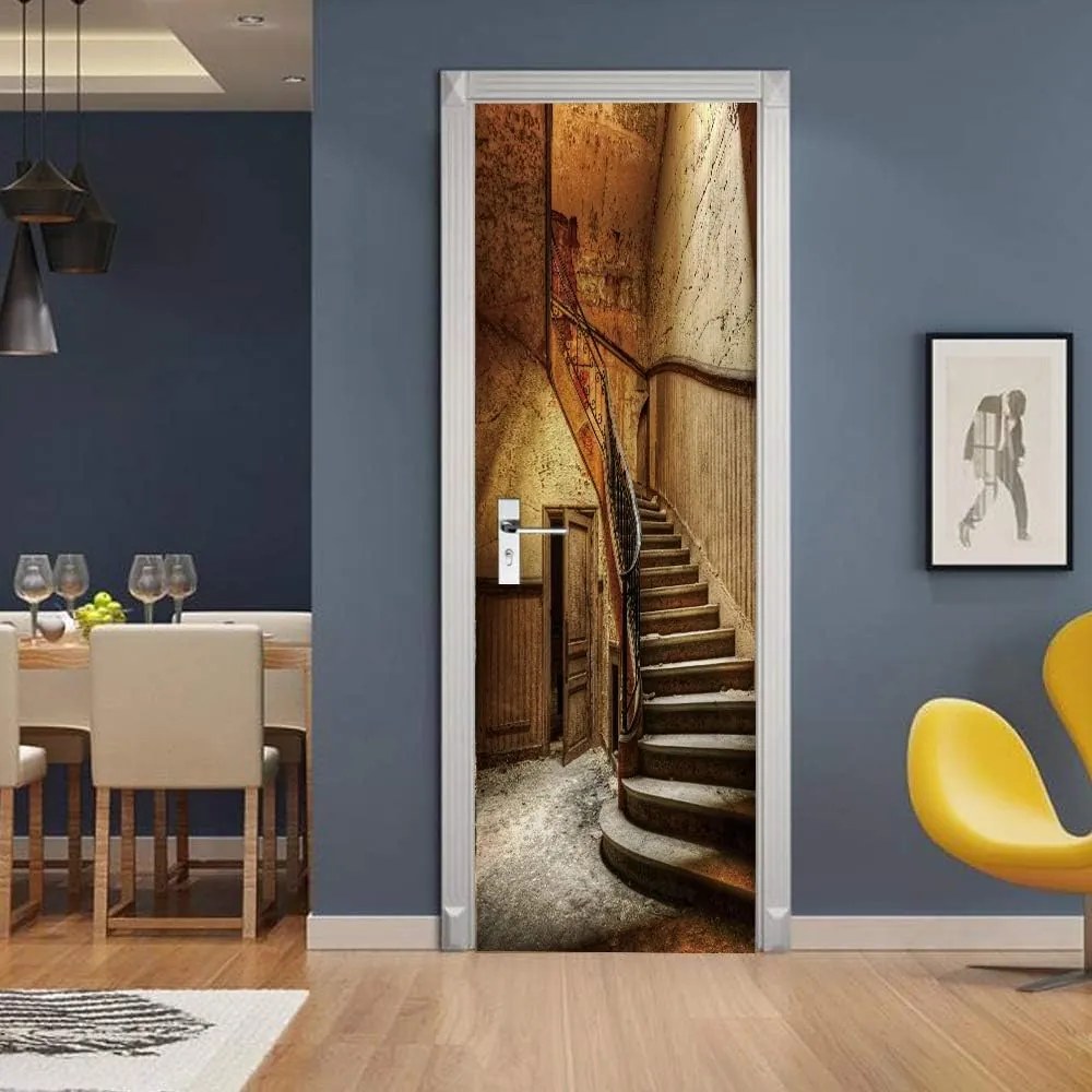 Fotótapéta ajtóra MONAMOUR STAIRS 86x200 cm