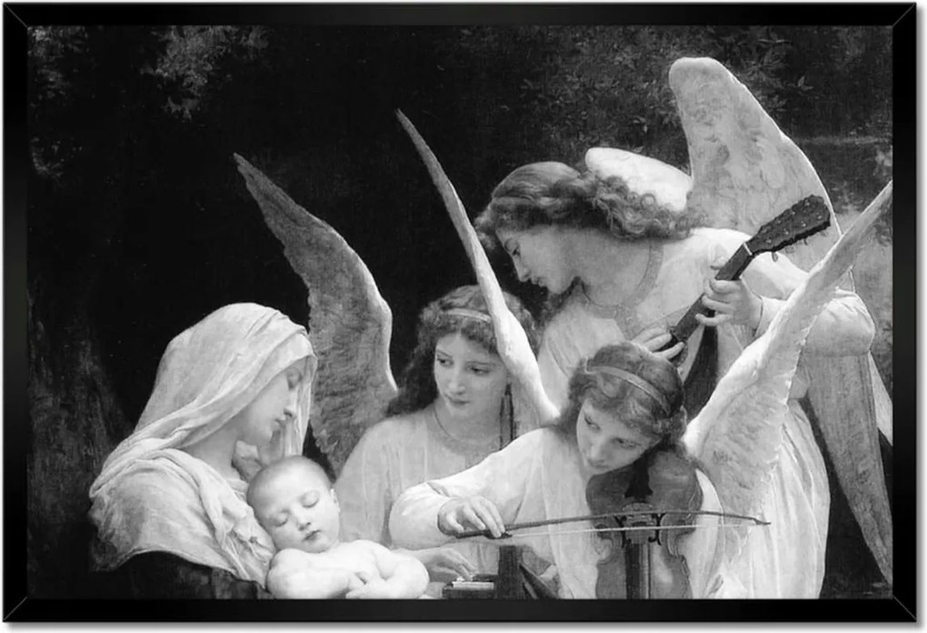 Poszterek keretben 60x40 Bouguereau Angyalok éneke