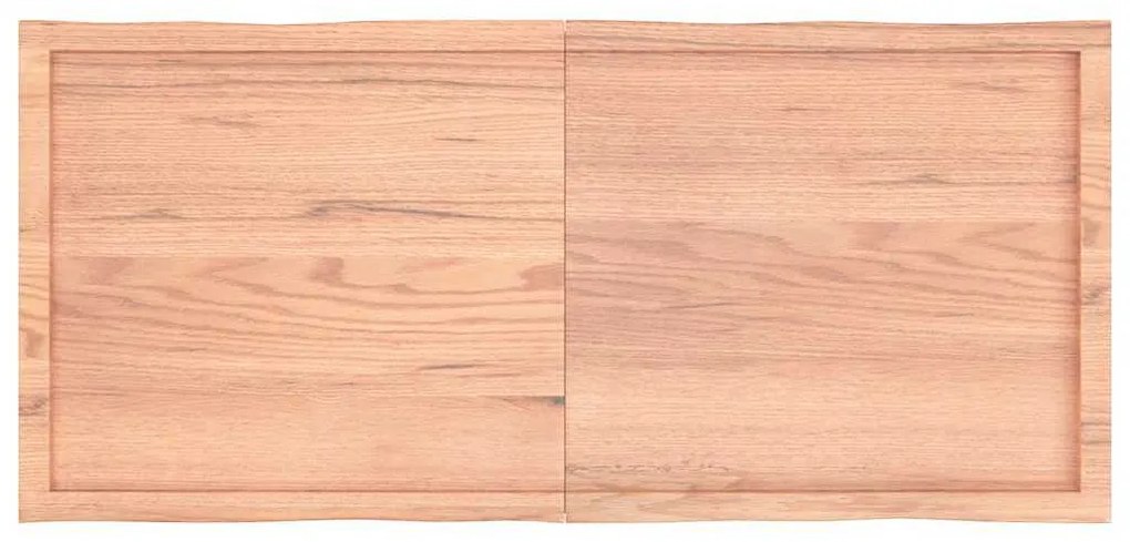 világosbarna kezelt tömör asztallap 140x60x(2-4) cm