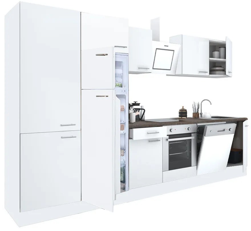 Yorki 340 konyhabútor alsó sütős, felülfagyasztós hűtős kivitelben