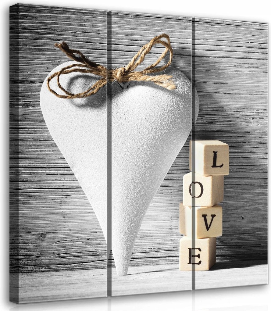 Vászonkép 90x100 Szerelem szív Love romantika gyengédség ajándék otthon