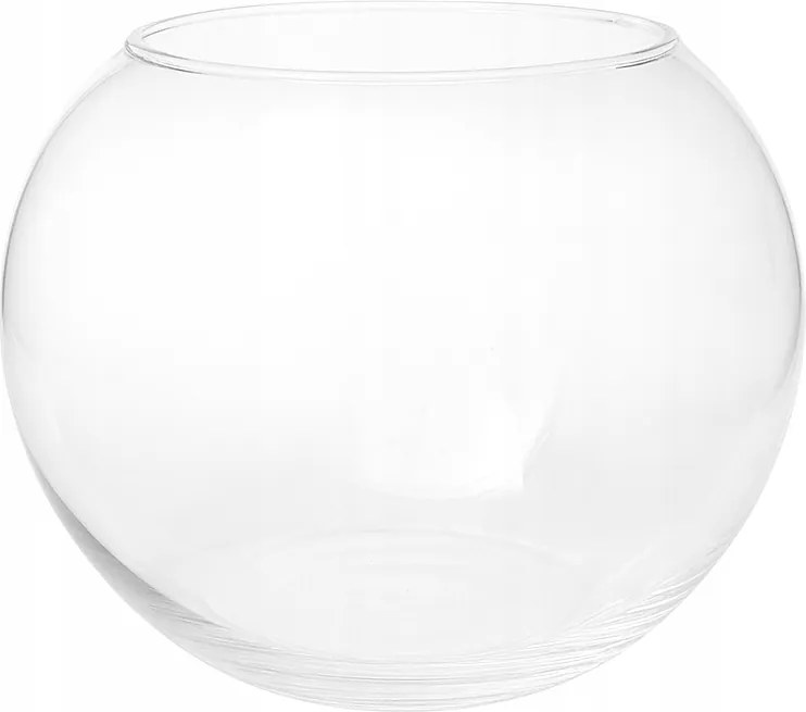 Üveggolyó Váza kerek akvárium 15x19cm 3L