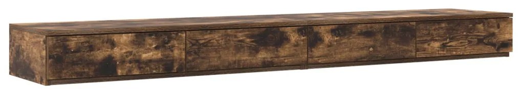 Füstölt Tölgy Ágytároló 180x36,5x16,5 cm Műanyag