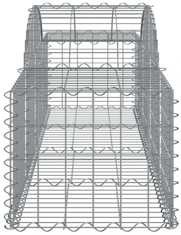 13 db íves horganyzott vas gabion kosár 200x50x40/60 cm