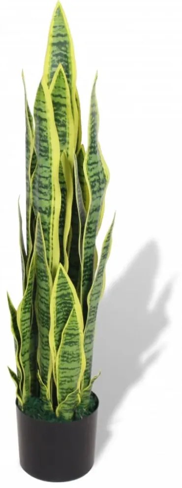 Műszanszeviéria virágcseréppel 90 cm zöld