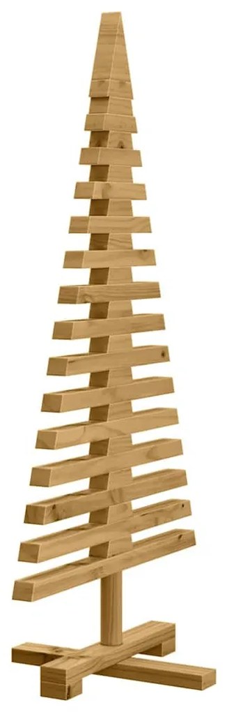 Fából készült Karácsonyfa állvánnyal Barna 90 cm Tömör fenyőfa