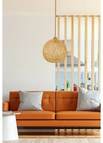 Csillár zsinóron JUTE 1xE27/60W/230V bézs