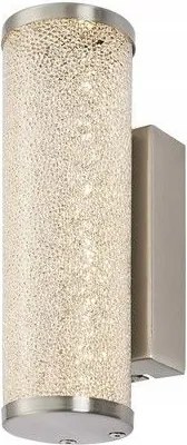 Sonox króm LED-es kristálycső fali lámpa folyosóra