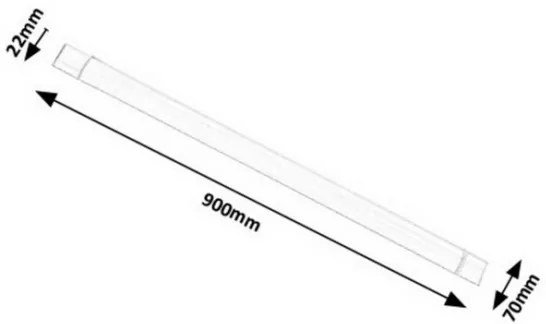 Rabalux 1452 - LED Pultmegvilágító BATTEN LED/30W/230V