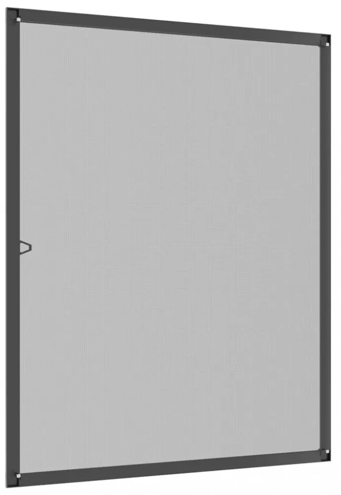 antracitszürke ablakszúnyogháló 80x100 cm