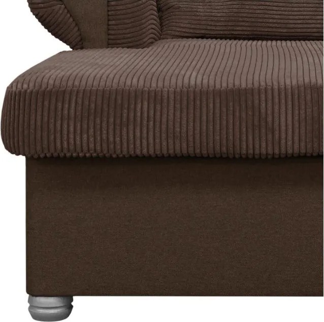 Sötétbarna kordbársony fotel Lord – Ropez