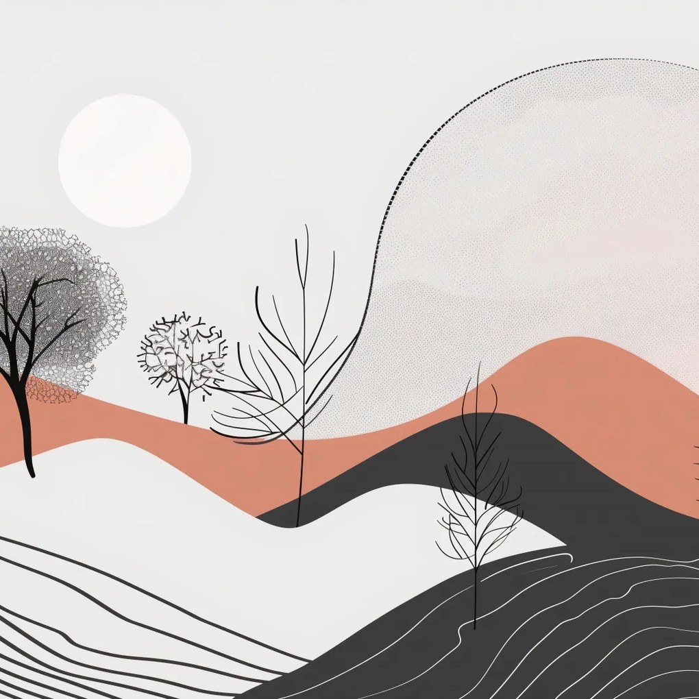 Poszter 70x70cm Félárnyék Kilátás