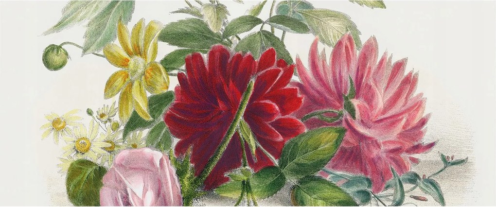 Fotótapéta Flizelin Dekoratív tapéta Virágos csokor 250x104 Ragasztó