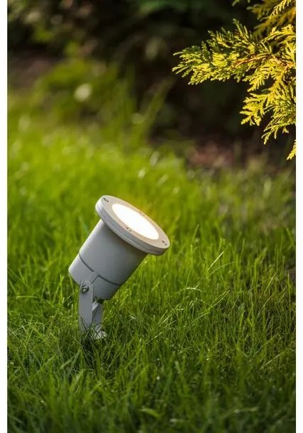 Lámpa Kerti lámpatest DIEGO, GU10, MAX. 35W, IP65, AC220-240V, 50/60Hz, aluminium, szürke