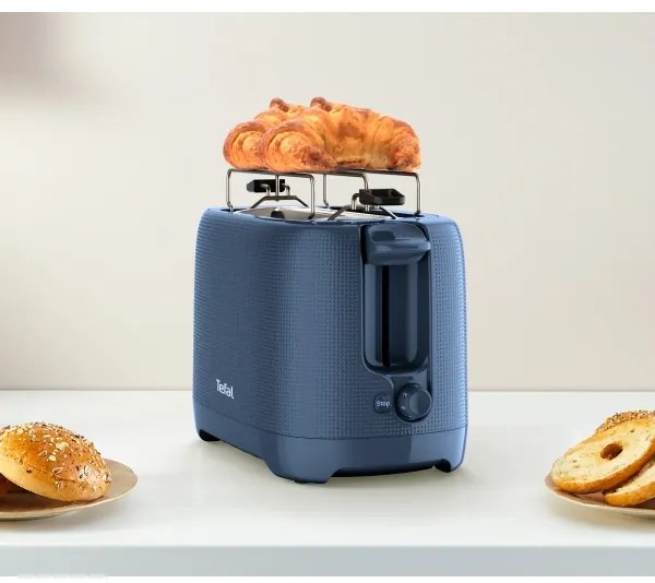 Tefal - Kenyérpirító két lyukkal MORNING 850W/230V kék