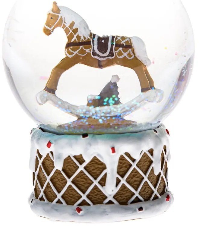 Poligyanta hógömb (magasság 10 cm) Snowy Horse – Dakls
