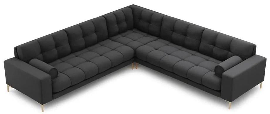 Sötétszürke sarokkanapé (variálható) Bali – Cosmopolitan Design