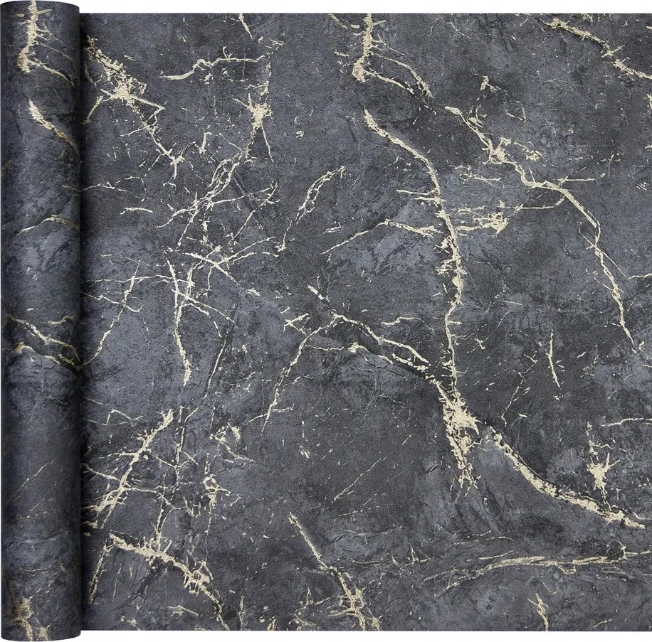 Tapéta Grafit Márvány arany Vinil Flizelina Mosható