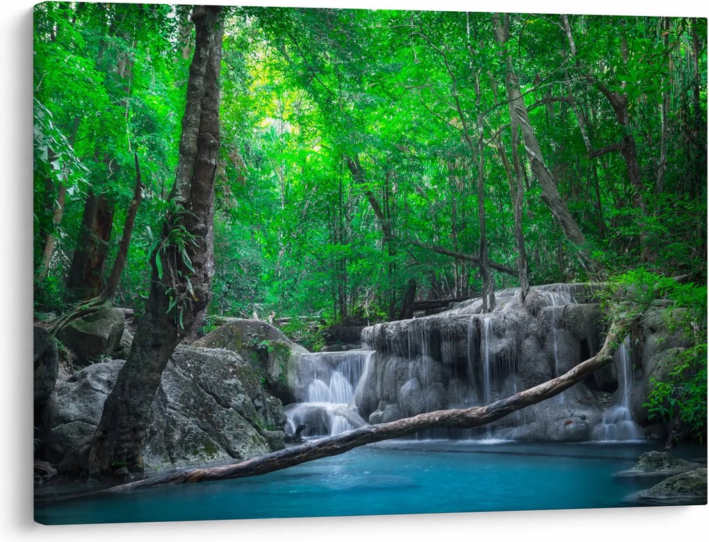 Kép - Erawan vízesés, Kanchanaburi, Thaiföld (70x50 cm)