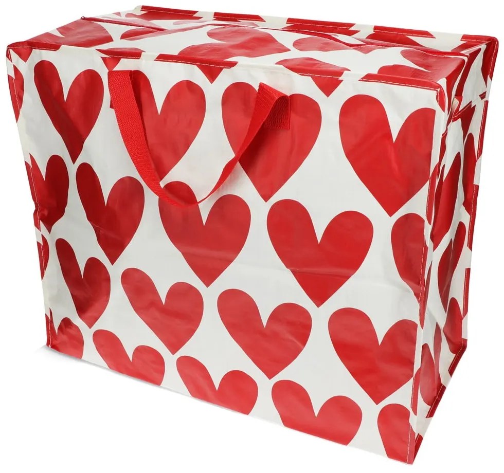 Újrahasznosított műanyag ruhatároló doboz 58x28x48 cm Hearts – Rex London