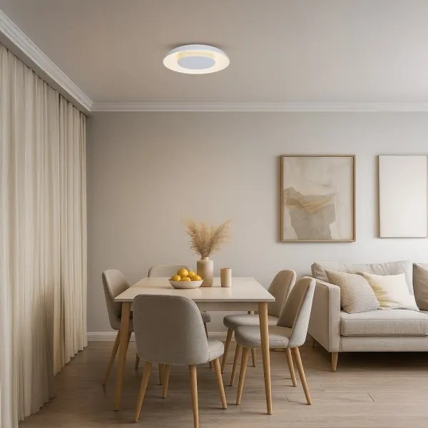 LED mennyezeti lámpatest PIATTINO LED/30W/230V 3000/4000/6000K átm. 40 cm fehér