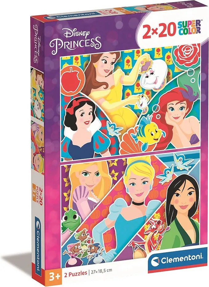 Disney Hercegnők Tales of Royal 2x20 db-os puzzle Clementoni