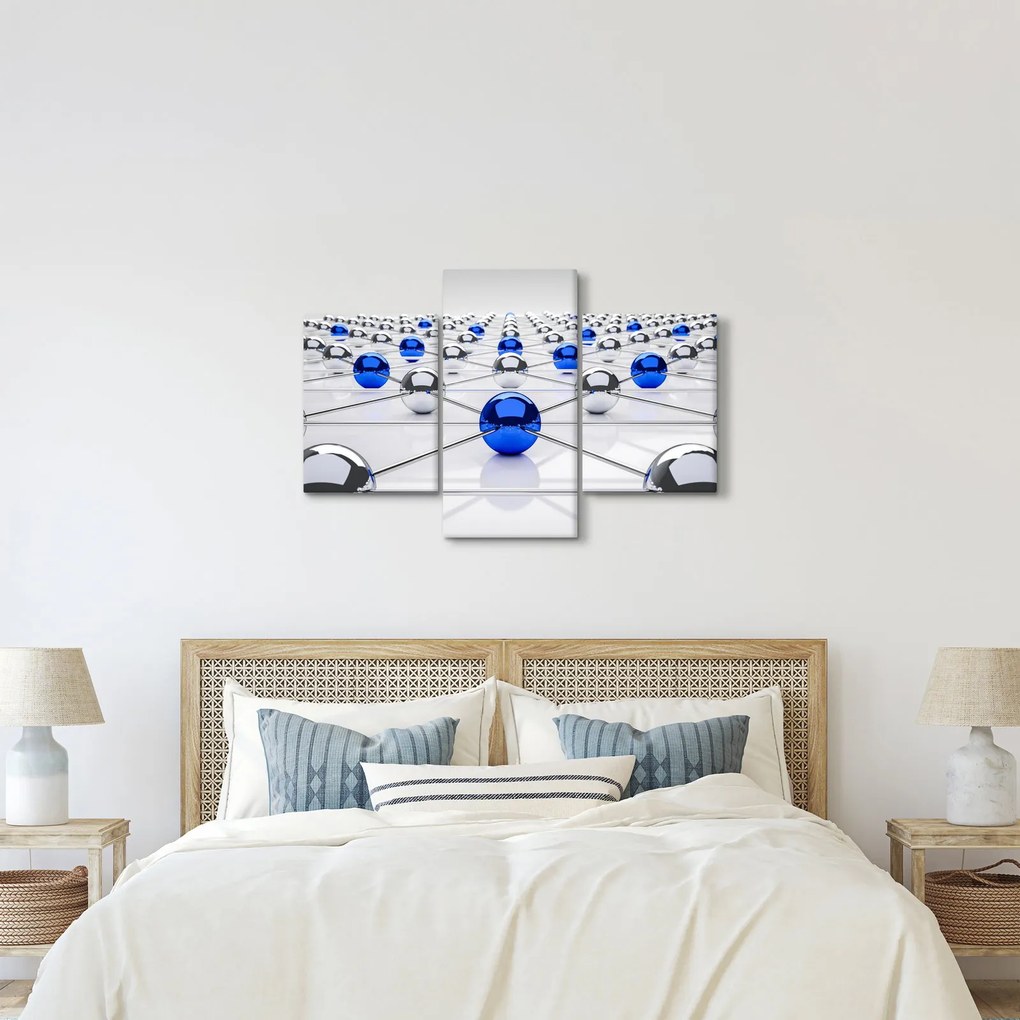 Összekapcsolt gömbök képe (90x60 cm)