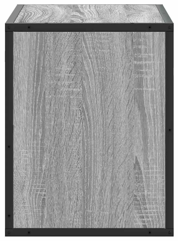 szürke sonoma színű szerelt fa TV-szekrény 60 x 31 x 39,5 cm