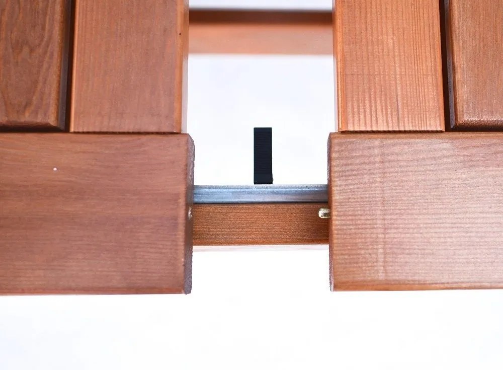 Kihúzható fa asztal fenyő 160–210x90 cm lakkozott FSC