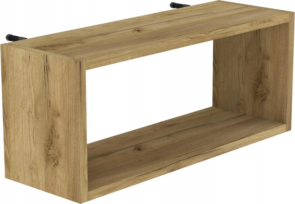 Zárt Tölgyfa Fali Polc Nappaliba Tölgy Előszoba Kivitel 60 CM