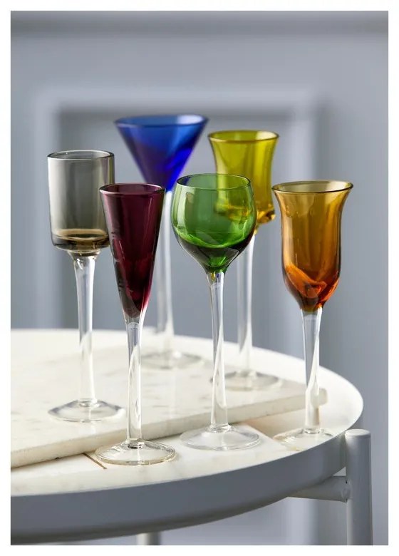 Röviditalos pohár szett 6 db-os 50 ml – Lyngby Glas