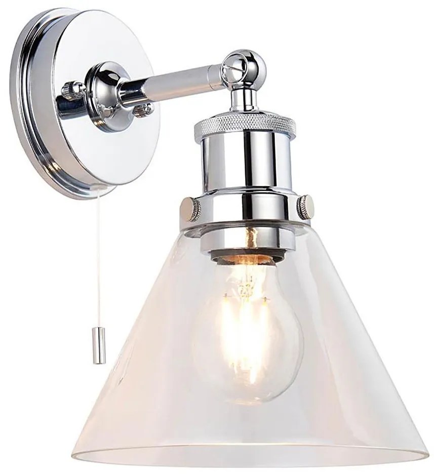 Endon 95513-Fürdőszobai fali lámpa TOULON 1xE27/10W/230V IP44 fényes króm