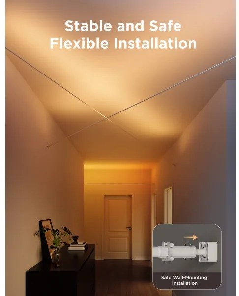 Govee - LED RGBICWW függesztett LED-szalag/36W/24V 4m Skyline Matter Wi-Fi