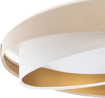LED dimmelhető mennyezeti lámpa SM. GALAXY M. 24W/230V Ø 55 cm bézs/fehér/arany + távirányító