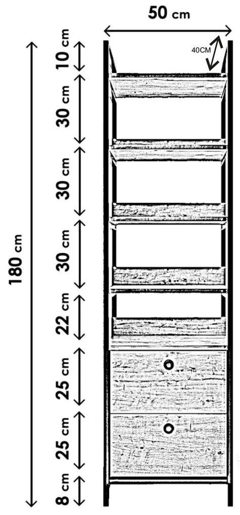 Regál Oryza (tölgy) . 1102443