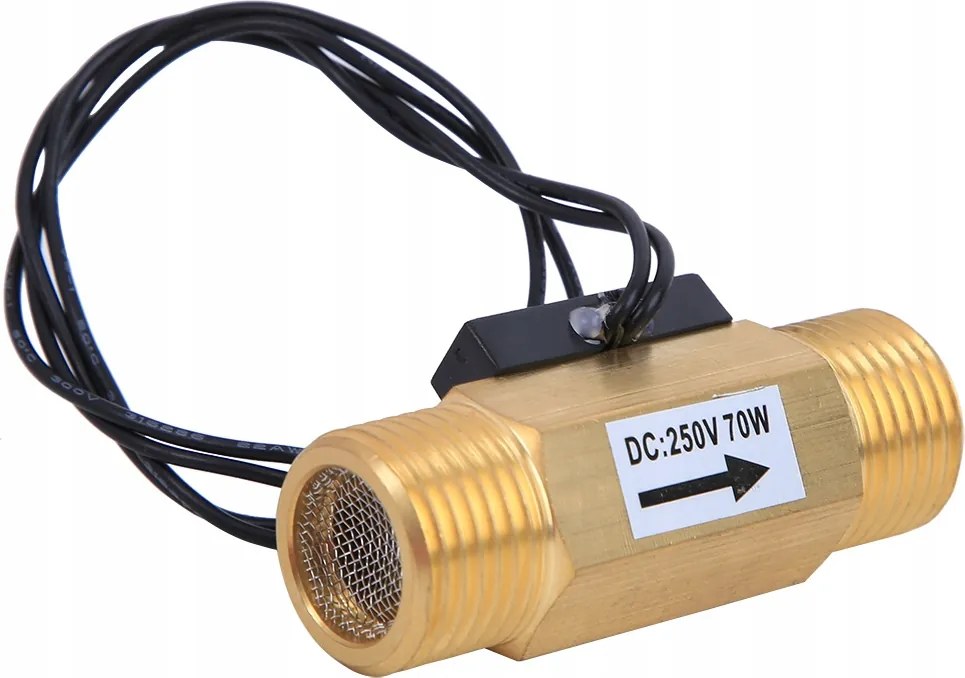 Vízpumpa Áramlásérzékelő Kapcsoló 1/2" 10W DC 250V Sárgaréz