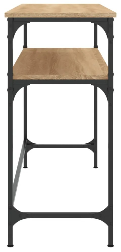 sonoma tölgy színű szerelt fa dohányzóasztal 100x35,5x75 cm