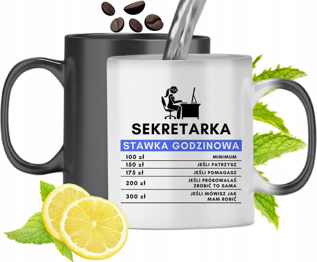 Mágikus Bögre Titkárnőnek Színváltós, fényképes nyomattal